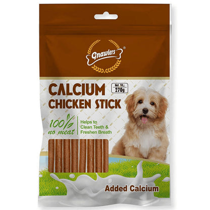 gnawlers-calcium-chicken-stick-dog-treat 270g