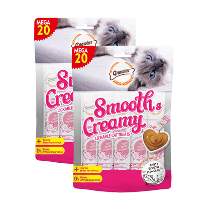 Gnawlers Bonito Flavour Creamy Cat Treats — side view