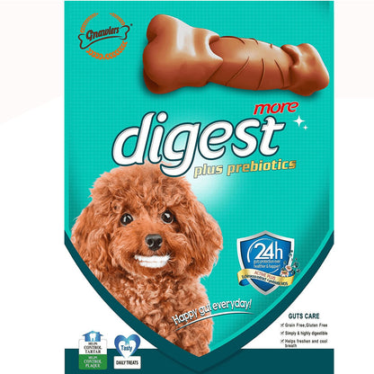 Gnawlers Digest Plus Prebiotics More Dental Chew Bone for Dogs — side view