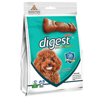 Gnawlers Digest Plus Prebiotics More Dental Chew Bone for Dogs — detail shot