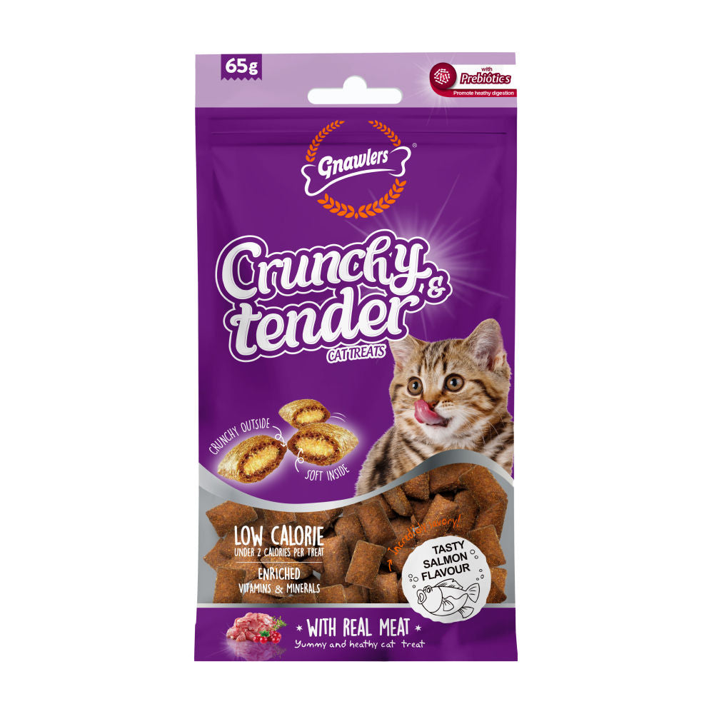 Gnawlers Crunchy Tender Cat Treats Salmon