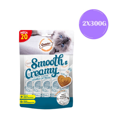 Gnawlers Mussel Flavour Creamy Cat Treats — detail shot