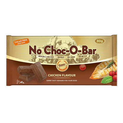 Gnawlers Chicken Flavor No Choc O Bar Dog Treats — in use