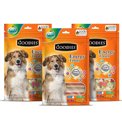 Goodies Energy Treats Calcium Flavoured Dog Treats — in use