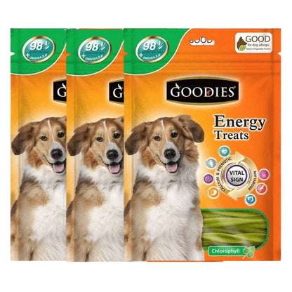 Goodies Energy Treats Chlorophyll Flavoured Dog Treats — detail shot
