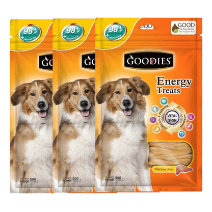 Goodies Energy Treats Liver Flavoured Dog Treats — in use