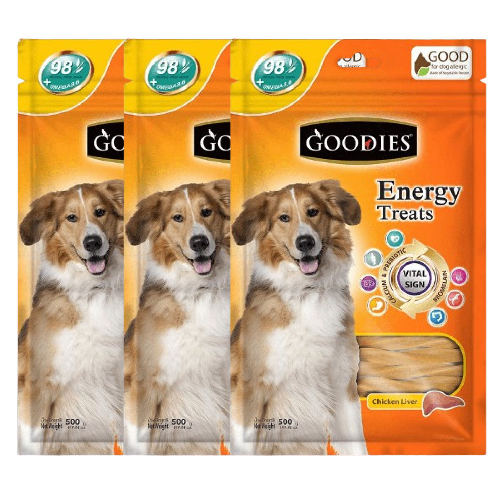 Goodies Energy Treats Liver Flavoured Dog Treats — back view