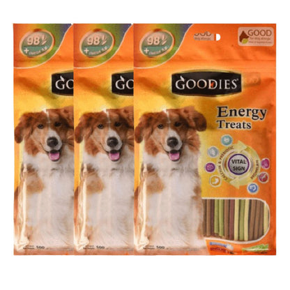 Goodies Energy Treats Mixed Flavour Stick Dog Treats — side view