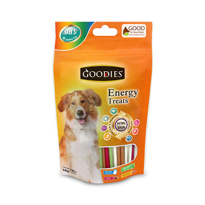 Goodies Energy Treats Mixed Flavour Stick Dog Treats — detail shot