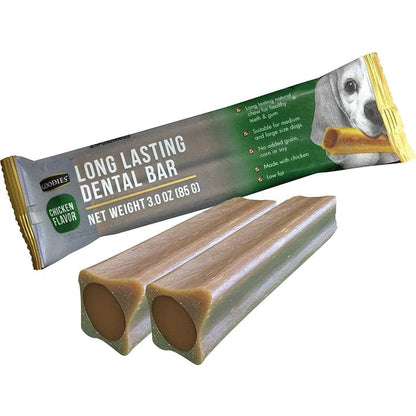 Goodies Long Lasting Dental Bar Chicken Dog Treats — side view