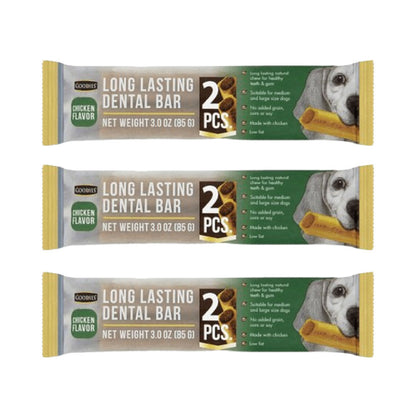Goodies Long Lasting Dental Bar Chicken Dog Treats — back view