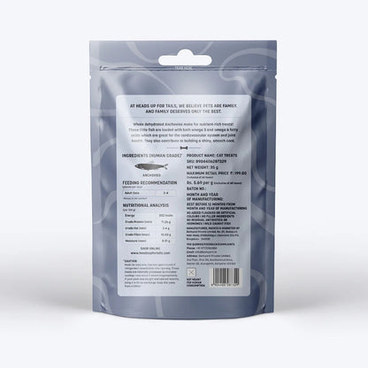 HUFT Dehydrated Anchovies Crunchies Cat Treats — detail shot