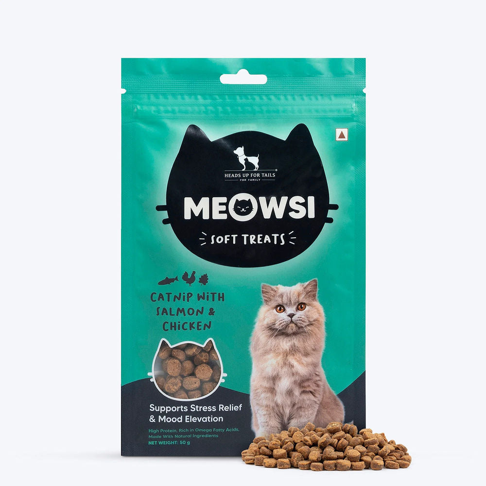 Huft Meowsi Catnip With Salmon Chicken Soft Cat Treats