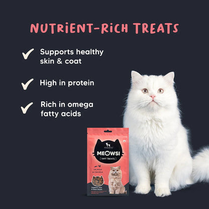 HUFT Meowsi Salmon & Chicken Soft Cat Treats — detail shot