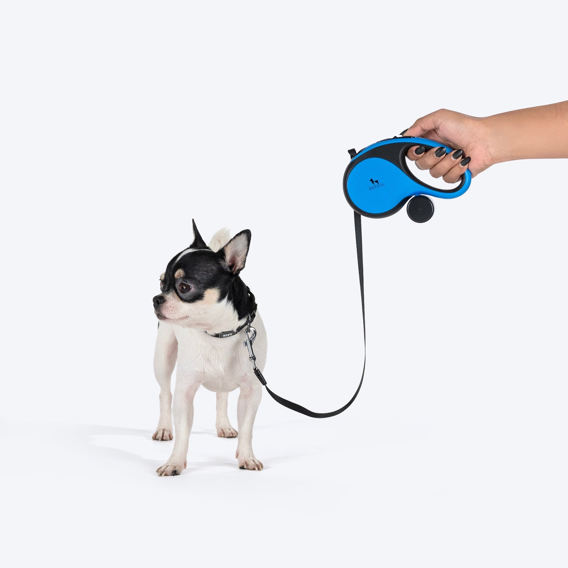 HUFT Retractable Leash With Poop Bag Dispenser for Dogs — side view