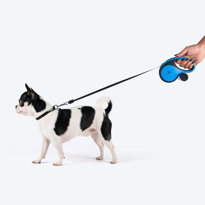 HUFT Retractable Leash With Poop Bag Dispenser for Dogs — back view