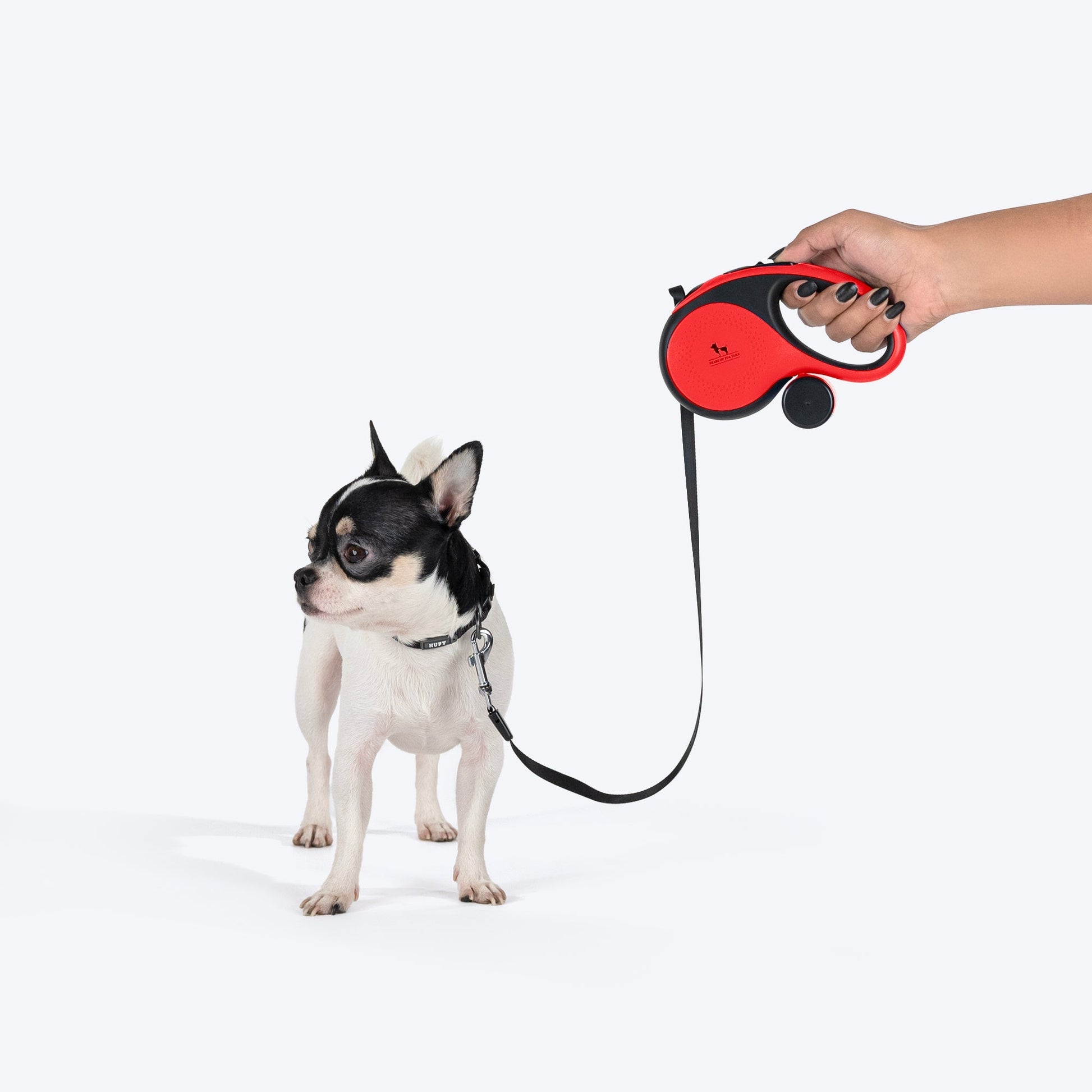 HUFT Retractable Leash With Poop Bag Dispenser for Dogs — side view