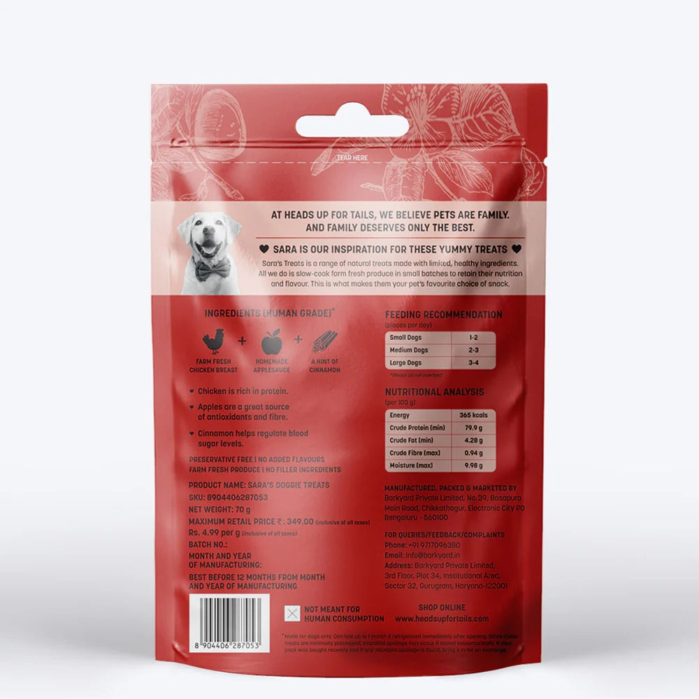 Huft Saras Doggie Chicken Jerky With Applesauce Dog Treats - Image 4