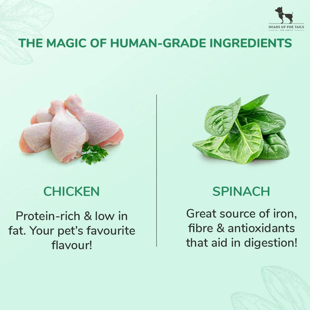 Huft Saras Doggie Grain Free Chicken With Spinach Jerky Dog Treats - Image 2