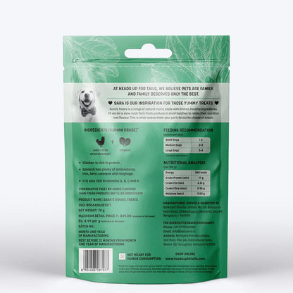 Huft Saras Doggie Grain Free Chicken With Spinach Jerky Dog Treats - Image 4