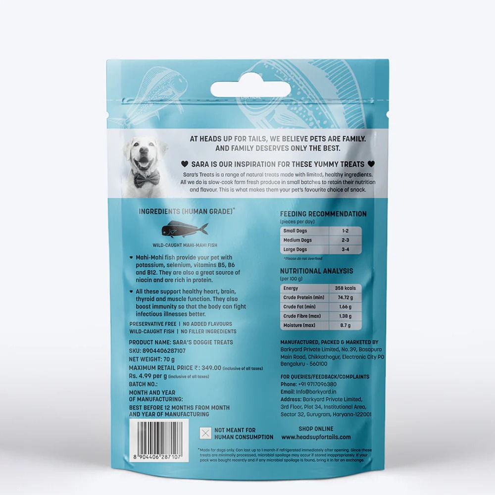 Huft Saras Doggie Doggie Mahi Mahi Fish Jerky Dog Treats - Image 4