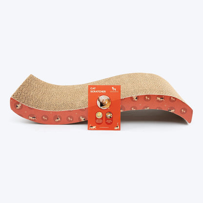 Huft Saras Scratchville Scratcher Toy For Cats Orange