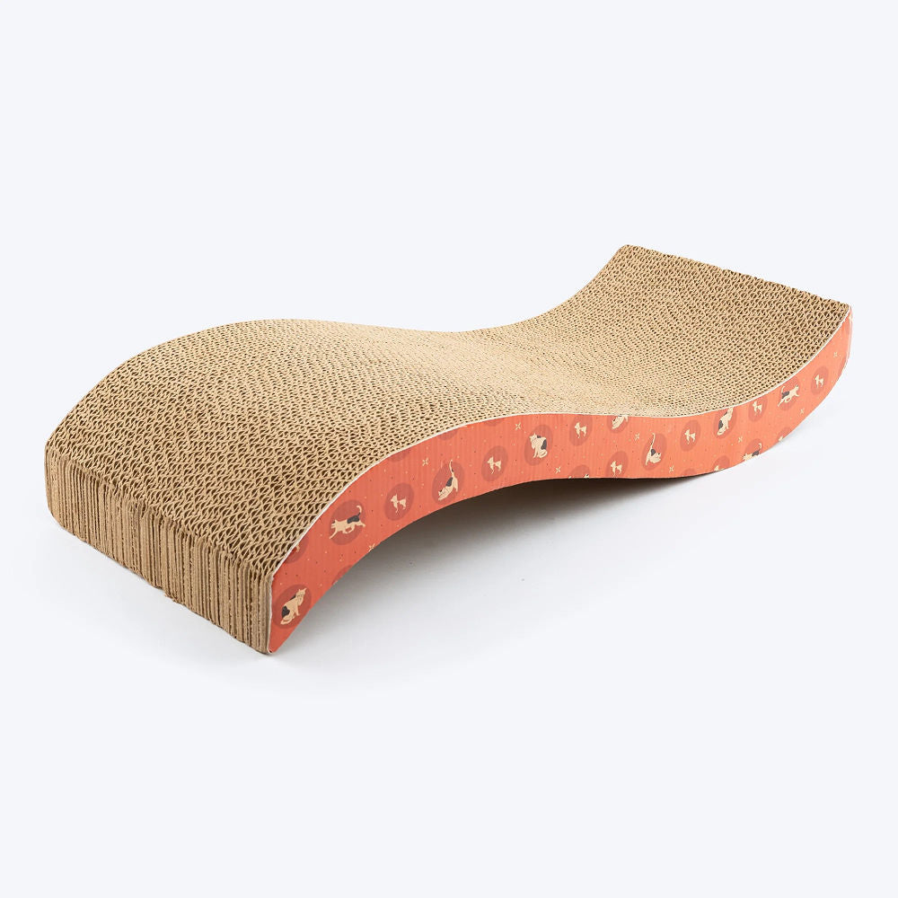 HUFT Sara's Scratchville Scratcher Toy for Cats — side view