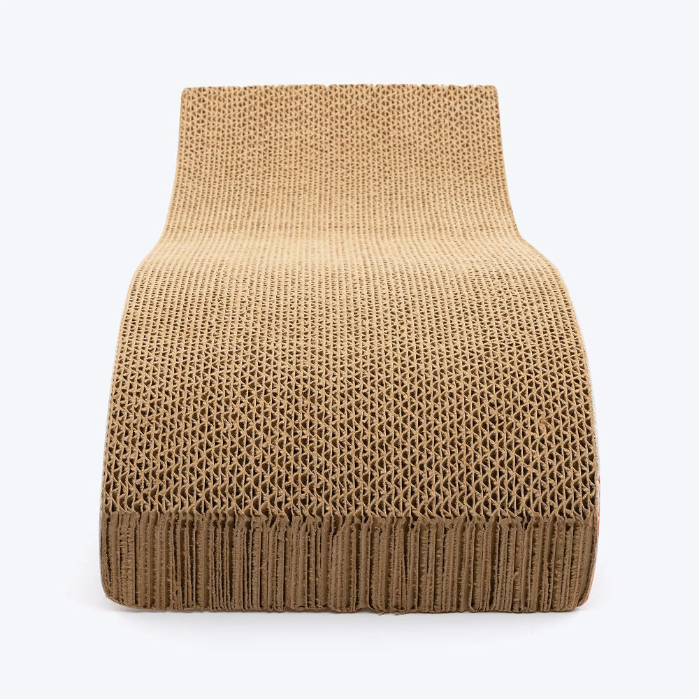 HUFT Sara's Scratchville Scratcher Toy for Cats — back view