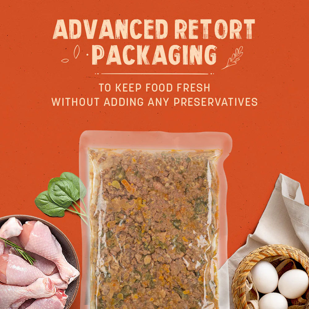 HUFT Sara's Wholesome Chicken and Veggies Dog Wet Food — detail shot