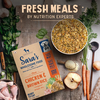 HUFT Sara's Wholesome Classic Chicken and Brown Rice Dog Wet Food — back view