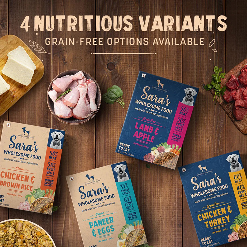 HUFT Sara's Wholesome Classic Chicken and Brown Rice Dog Wet Food — detail shot