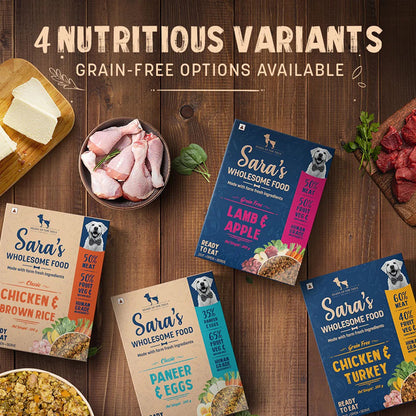 HUFT Sara's Wholesome Classic Chicken and Brown Rice Dog Wet Food — detail shot