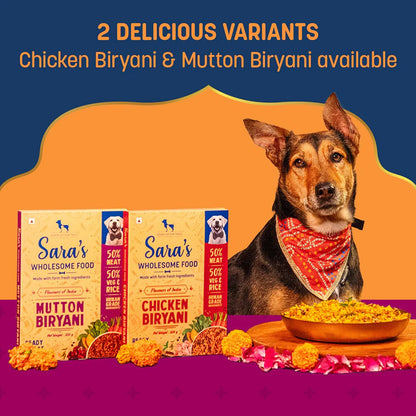 HUFT Sara's Wholesome Flavours Of India Mutton Biryani Dog Wet Food — back view