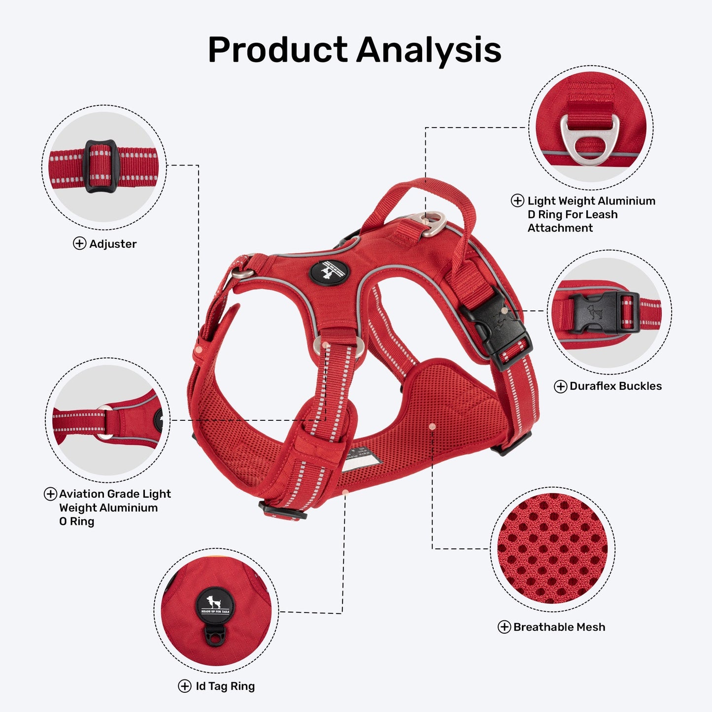 HUFT Xplorers Harness for Dogs — in use