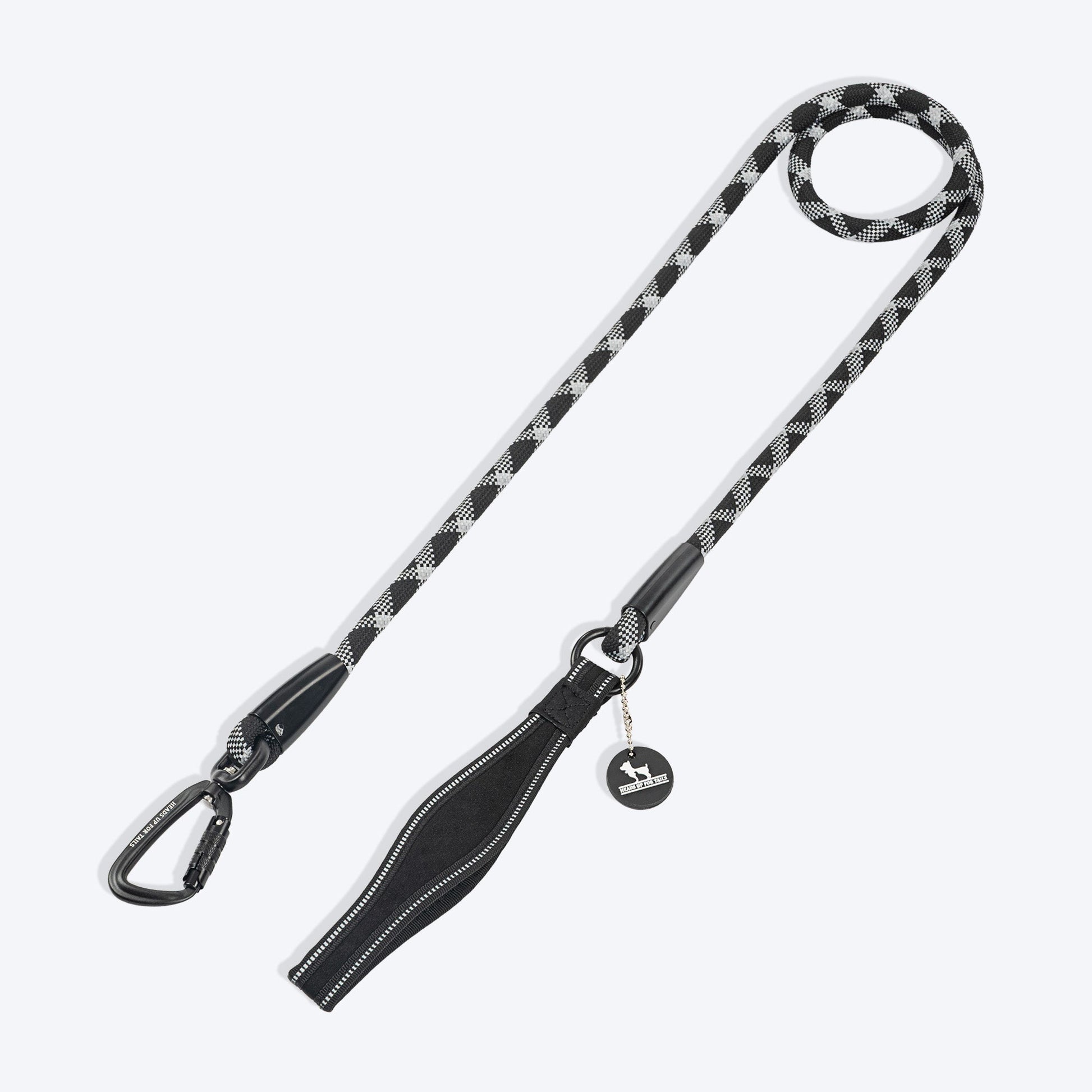 Huft Xplorers Rope Leash For Dogs Black