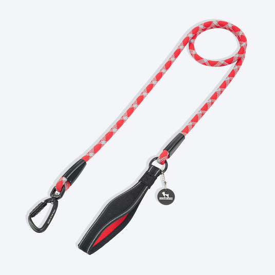 Huft Xplorers Rope Leash For Dogs Red
