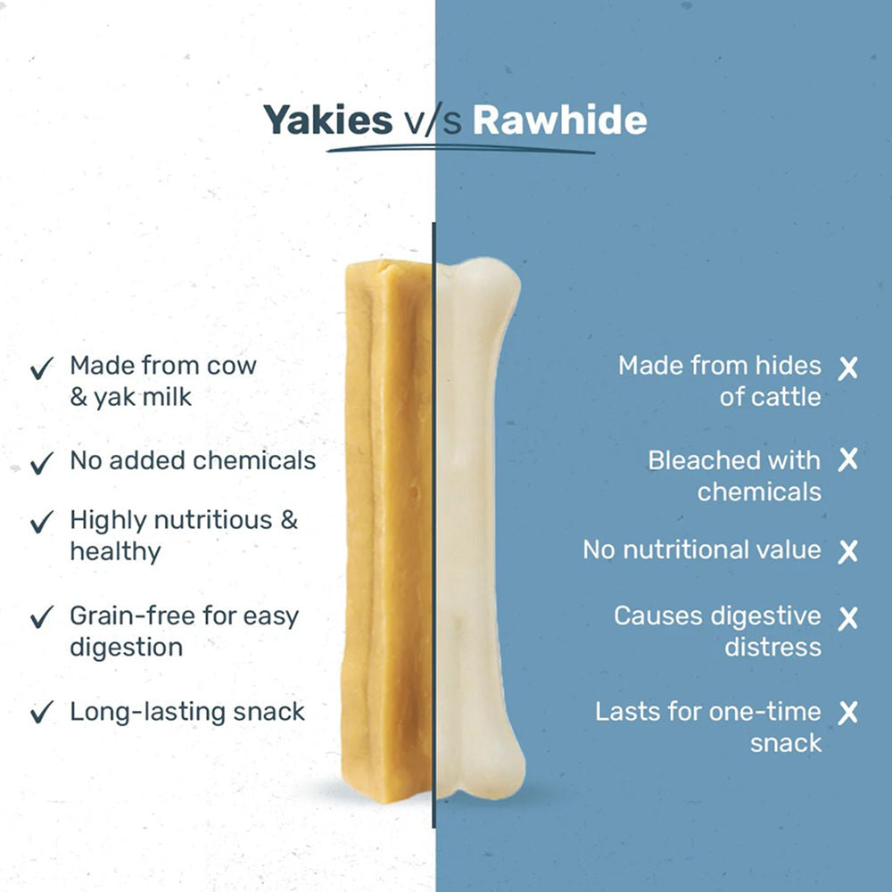 HUFT Yakies 100% Natural and Vegetarian Gluten Free Chew Bone for Dogs — in use