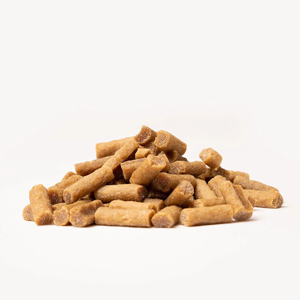 HUFT Yum Nums Egg and Cheese Soft Grain Free Sticks Treat for Dogs — detail shot