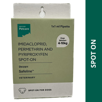 Hester Safeline (Imidacloprid) Tick and Flea Control Spot On for Dogs — in use