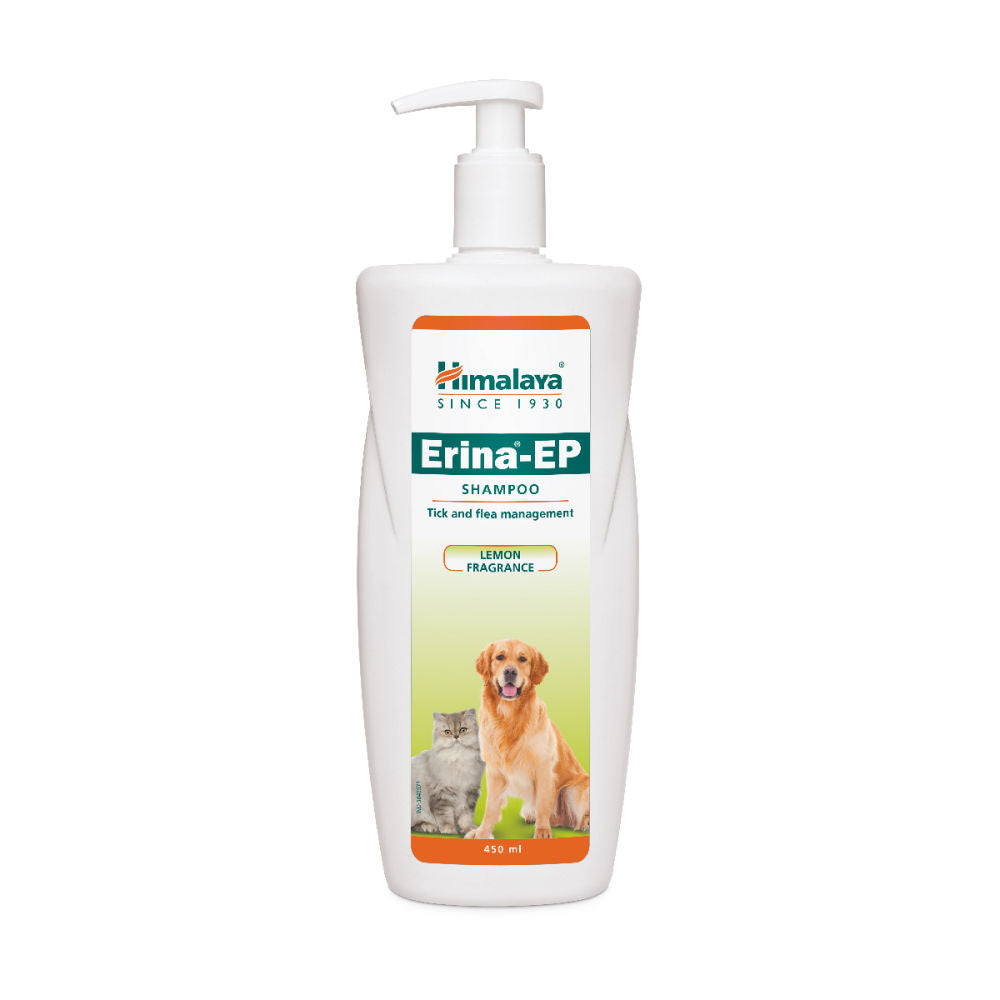 Himalaya Erina EP Tick and Flea Shampoo for Dogs and Cats — side view