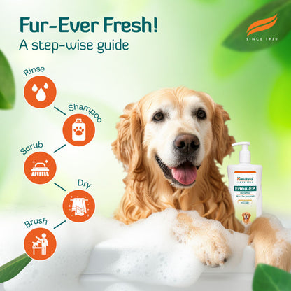 Himalaya Erina EP Tick and Flea Shampoo for Dogs and Cats — back view