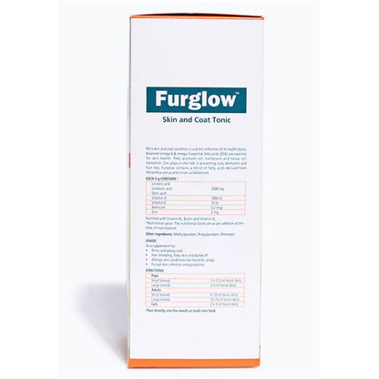 Himalaya Furglow Skin and Coat Tonic for Dogs and Cats — back view