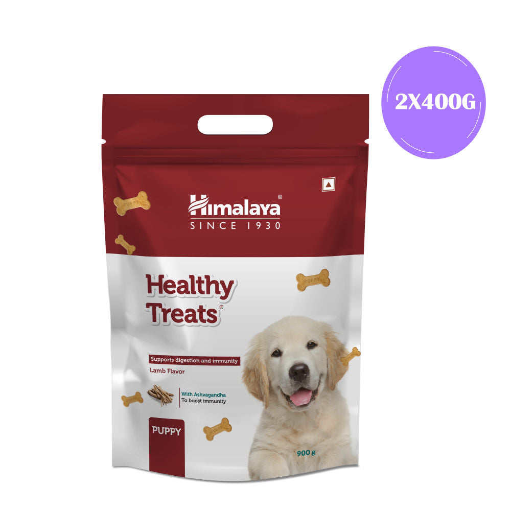 Himalaya Lamb Flavour Healthy Puppy Dog Treats — back view