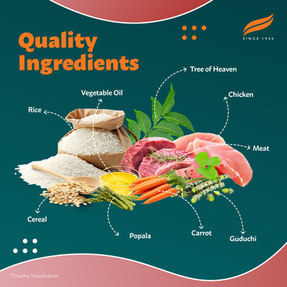 Himalaya Meat & Rice Healthy Pet Adult Dog Dry Food — back view