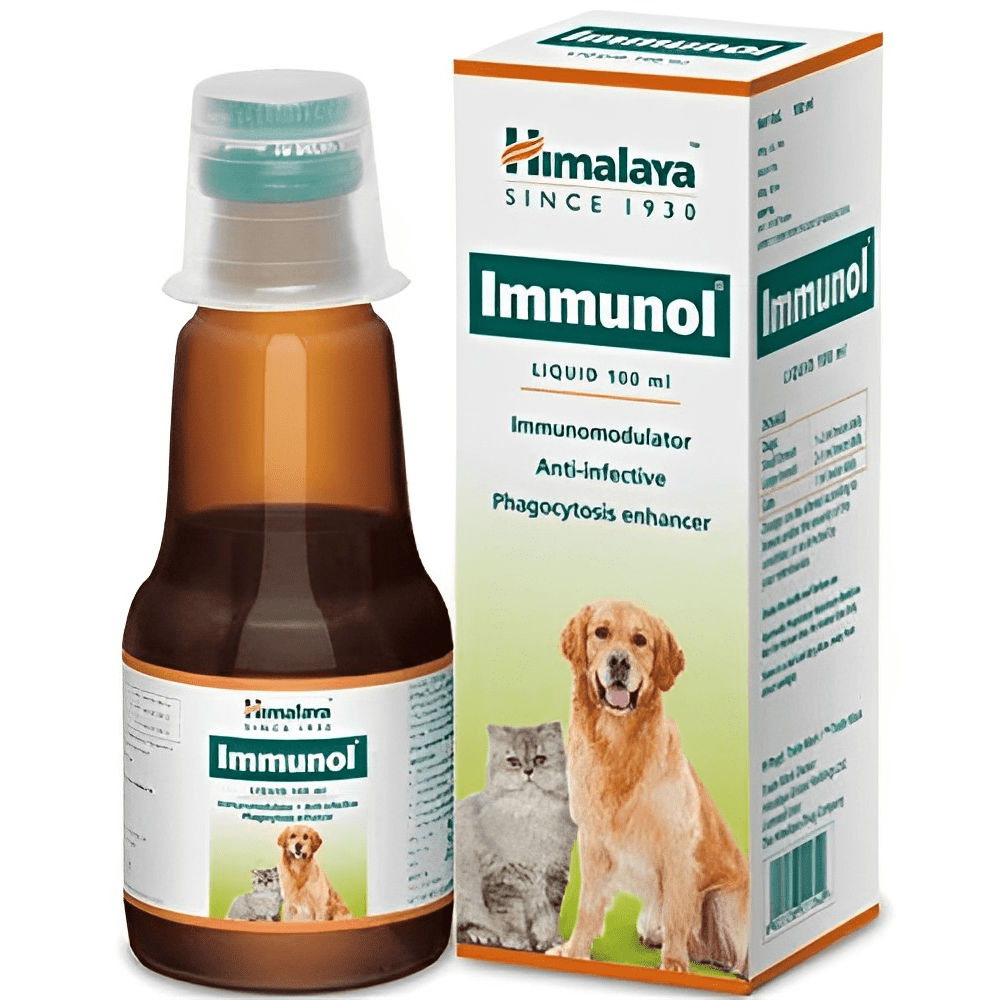 Himalaya Immunol Supplement for Dogs and Cats — back view