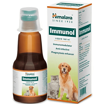 Himalaya Immunol Supplement for Dogs and Cats — back view