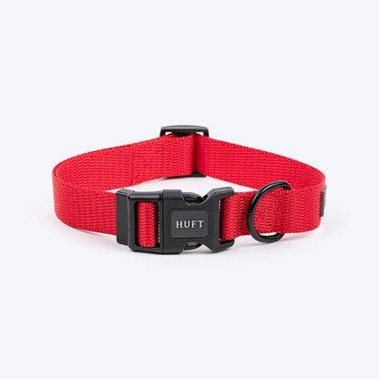 huft-classic-d-ring-collar-for-dogs-cherry-red L