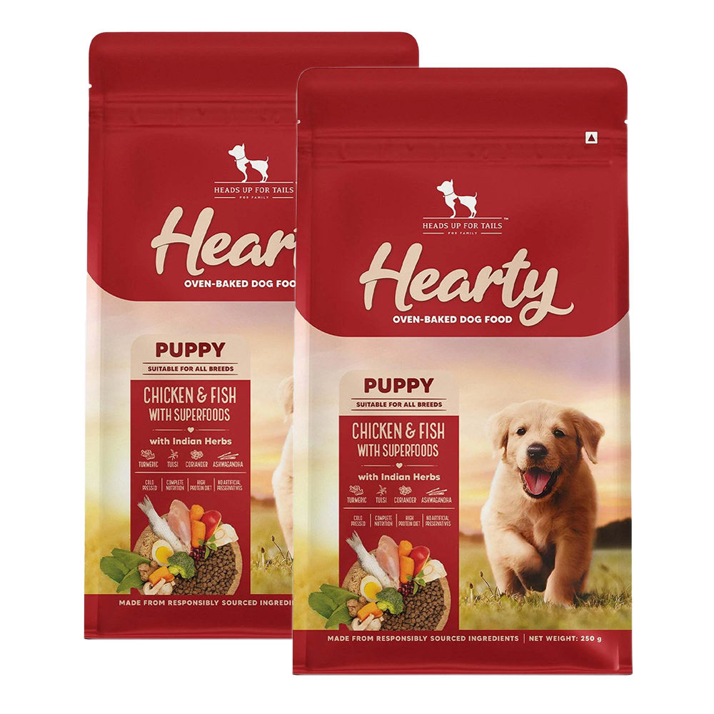 huft-hearty-oven-baked-chicken-fish-with-superfoods-puppy-dog-dry-food 2x250g