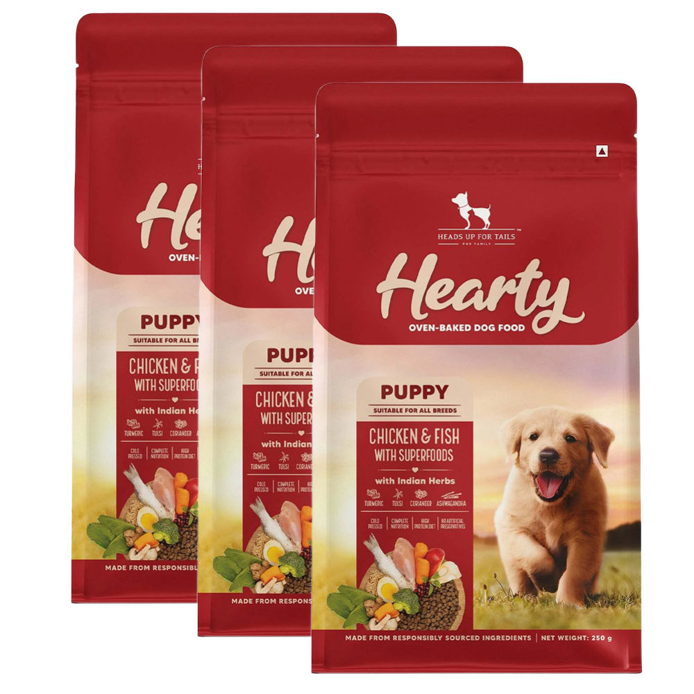huft-hearty-oven-baked-chicken-fish-with-superfoods-puppy-dog-dry-food 3x250g