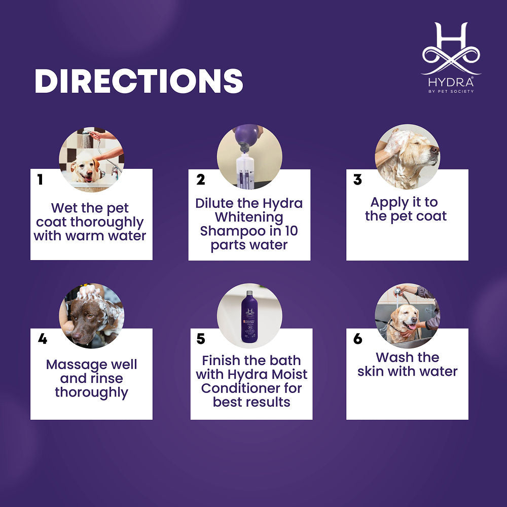 Hydra Groomers Oatmeal Extract Whitening Shampoo for Cats & Dogs — detail shot